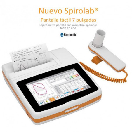 Espirómetro Spirolab New MIR con pantalla táctil, impresora y Software profecional Espirómetro Spirolab New MIR con pantalla táctil, impresora y Software profecional